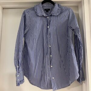 Jcrew Peter Pan Collar Button Up